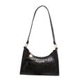 thumbnail image 1 of Bolso de hombro para mujer, bolso informal de PU a la moda para axila, para viajes de fiesta Negro Yuyangstore Bolso de hombro para mujer, 1 of 8