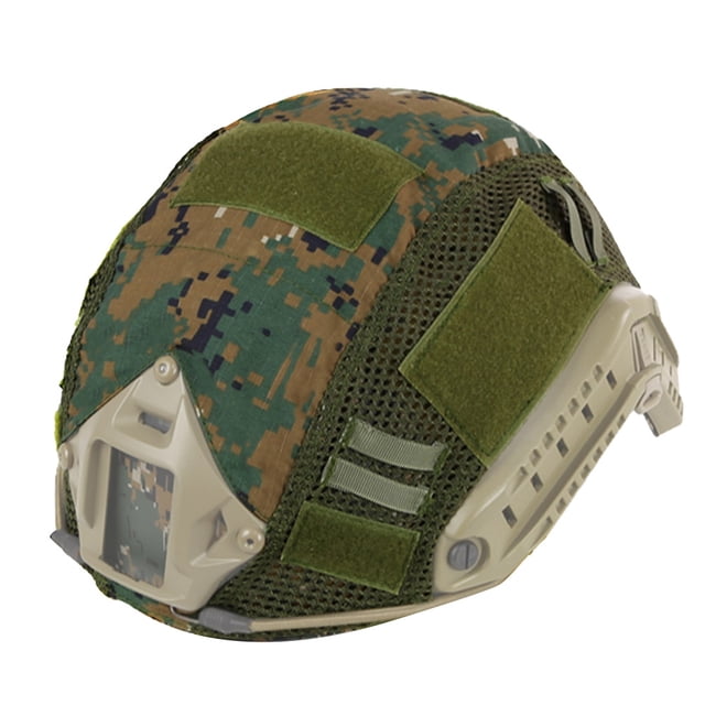 EeaseMX Funda de seguridad para casco de airsoft, estilo militar, accesorio para casco de camuflaje digital.