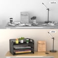 thumbnail image 6 of Samstar 3 Tier Mesh Paper Organizer Letter Tray with Handle, Black, 6 of 7