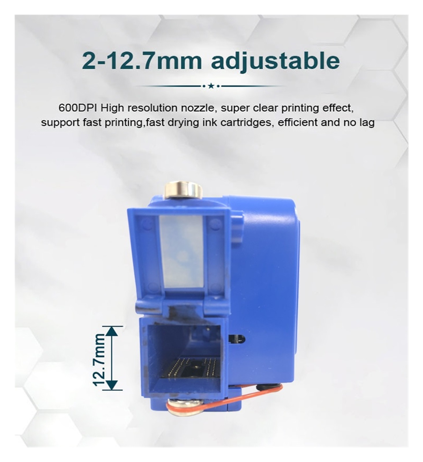 Mini Printer 12.7mm Portable Printer Label Bulk Barcode Digital Logo Inkjet Label Printer ,Crisp, Vibrant Prints