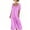 Purple, variant on Efsteb Loose Dresses for Women Summer Button Pleated Square Neck Short Sleeve Casual Dress with Pockets Flowy Vacation Dress (Yellow,XXL)