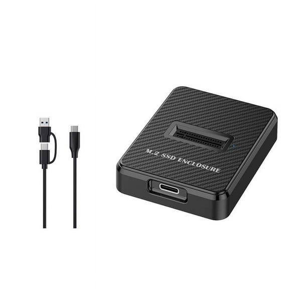 M.2 NVMe &SATA to USB C Docking Station Dual Protocol Adapter 10Gbps External SSD Enclosure with 2in1