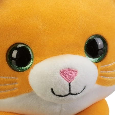 Spark. Create. Imagine Plush Kitty Cat, Yellow, 10"