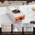 thumbnail image 4 of VEVOR Machine à Tremper le Chocolat, Pot à Fondre le Chocolat de 9 Lbs avec 2 Réservoirs et Contrôle de Température 86-185°F, Réchauffeur Alimentaire Électrique en Acier Inoxydable 800W, 4 of 9