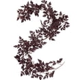 thumbnail image 5 of Dark Plum Fall Garland 6 Ft, Fuller Artificial Autumn Leaf Seeded Vine Garland, Moody Halloween Thanksgiving Decor for Fireplace Mantel, Table, Staircase, Porch, 5 of 7