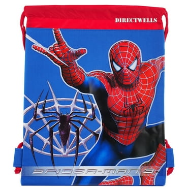 Spiderman Blue Drawstring Bag