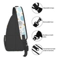 thumbnail image 4 of Lsque Gold Stars Blue Dots Pattern Pattern Cross Chest Bag Diagonally – Premium Durable Front Chest Sling with Adjustable Padded Strap, High-Capacity Storage, 4 of 8