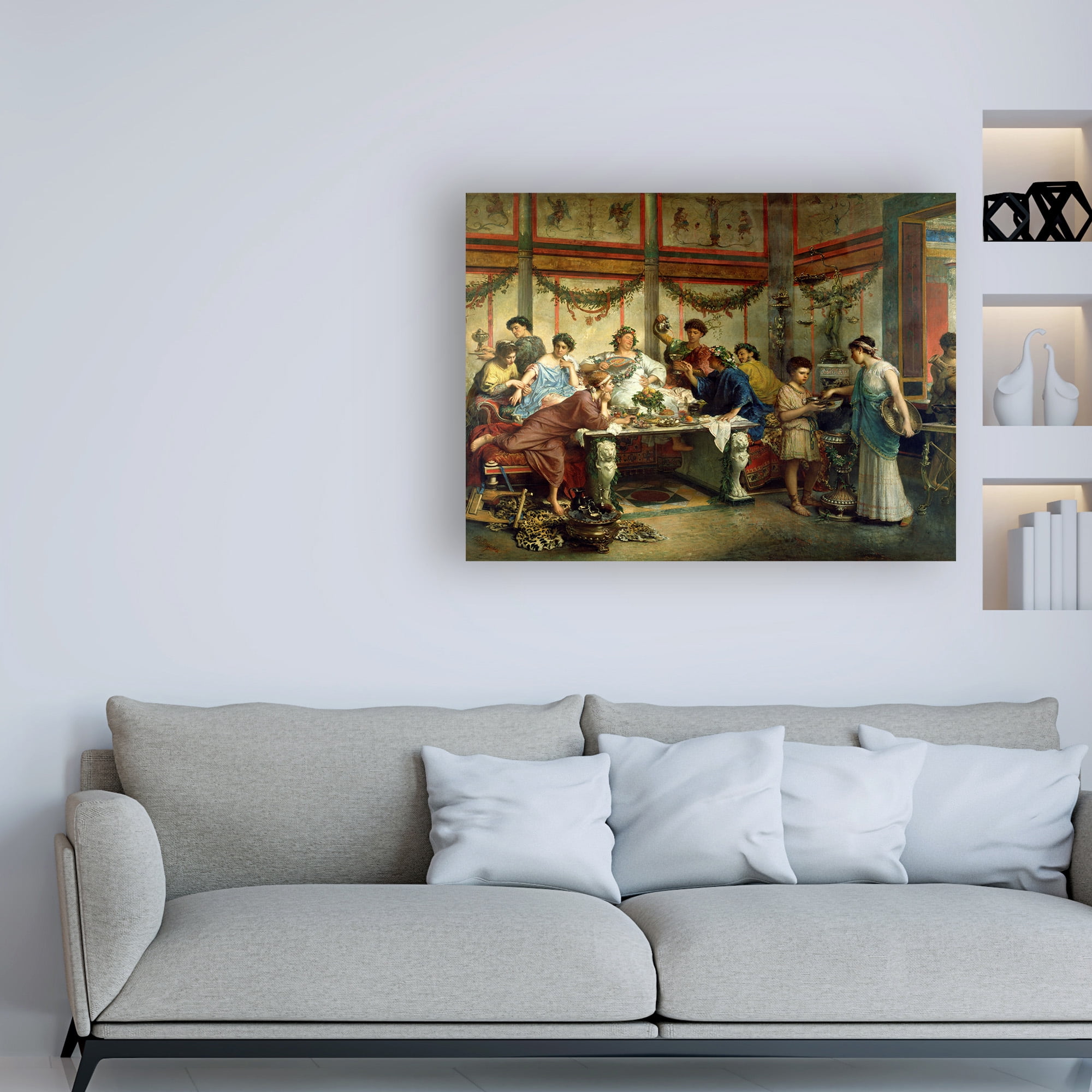 Bompiani 'A Roman feast' Canvas Art