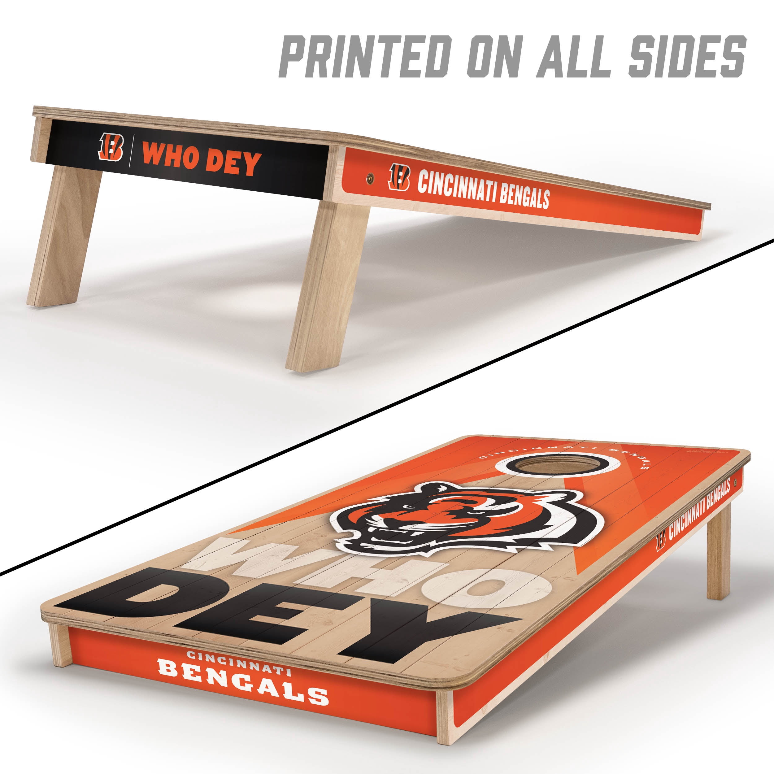 YouTheFan NFL Cincinnati Bengals 2x4 Slogan Series Cornhole