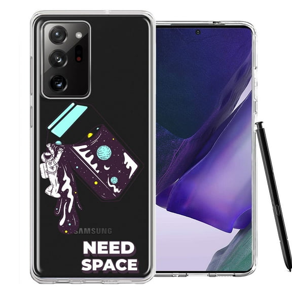 MUNDAZE for Samsung Galaxy Note 20 Ultra Need Space Astronaut Stars Design Double Layer Phone Case Cover