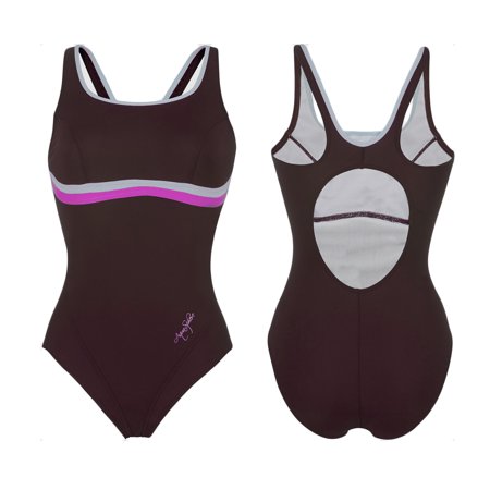 UPC 846713000551 product image for Aqua Sphere Women's Nazca Swimsuit, Black/Purple, 34 | upcitemdb.com