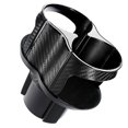 thumbnail image 3 of Car Cup Mount Practical Car Accessory Classic Color Design Carbon Fiber Black Silver Edge 1Pack, 3 of 3