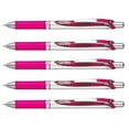 thumbnail image 3 of Pentel Energel BL77 Retractable Gel Ink Rollerball Pen - 0.7mm - 54% Recycled - Pink Pack of 5 in Pillow Packaging, 3 of 4
