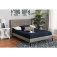 thumbnail image 4 of Baxton Studio Transitional Grey Fabric Upholstered Queen Size Platform Bed, 4 of 12