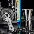 thumbnail image 3 of Soing 24-Piece Cocktail Shaker Set,Perfect Home Bartender Kit for Drink Mixing,Stainless Steel Bar Tools With Stand,Velvet Carry Bag & Recipes Cards Included (Black), 3 of 5
