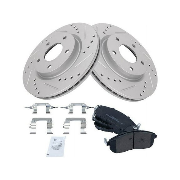 Front Brake Pad and Rotor Kit - Compatible with 2013 - 2019 Nissan Sentra 2014 2015 2016 2017 2018