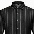 thumbnail image 4 of Chemise Décontractée pour Homme à Col à Revers, Boutonnée, à Manches Longues, Doublée de Molleton avec Design Garde-Chaleur, pour Usage Quotidien et Extérieur, Style Affaires Décontracté, 4 of 6