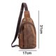thumbnail image 2 of FloreceBien Al aire libre Casual Viajes Senderismo Té Crossbody Pecho Sling Bag Mochila Hombres Cuero, 2 of 5
