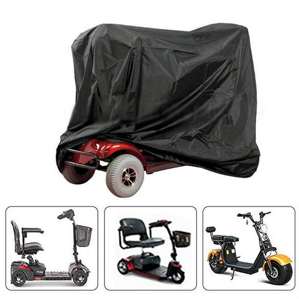 Greensen Housse de scooter pour personnes âgées, housse de rangement  professionnelle pour fauteuil roulant avec protection contre la pluie  imperméable (noir) 