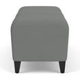 thumbnail image 3 of Siena 17.5" 3-Seat Lounge Reception Bench / Black Steel Legs / Light Gray, 3 of 5