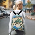 thumbnail image 7 of FORMRS Mini Backpack Purse for Women Quilted Travel Daypack Casual Shoulder Bag, Large Pine Tree, 7 of 7