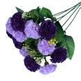 thumbnail image 2 of Fake Flower Imitation Carnation Imitation Lilac Bunch of Silk Flowers Fake Flowers Wedding Plants Home Decoration Desktop Decoration FOR Mother’s Day, 2 of 8