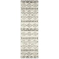 thumbnail image 5 of SAFAVIEH Sparta Siomha Geometric Polyester Shag Area Rug, Ivory/Grey, 4' x 6', 5 of 10