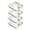 White, variant on Yucurem 4 Pack Chip Dip Serving Platter Set, Plastic Dumpling Plates with Sauce Compartment, Square Serving Dish for Appetizer Sushi Taco Salsa Charcuterie (White)