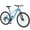 Blue, variant on 29" Mountain Bike 8 Speed Steel Frame City Bicycle with Front Suspension for Men Women, Gray