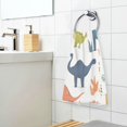 thumbnail image 3 of Yayeee 2 Pack Hand Towels for Bathroom 100% Cotton 16" x 28" Kitchen Towel, Dinosaur Pattern, 3 of 7