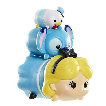 Disney Tsum Tsum Donald, Stitch & Alice Mini Figures, 3 Pack