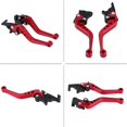 thumbnail image 5 of Motorcycle Modification Kit, CNC Aluminum Double Disc Brake Levers for Wide Compatibility and Collision Proof Design (Red), 5 of 5