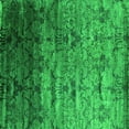 thumbnail image 1 of Ahgly Company Indoor Square Abstract Green Contemporary Area Rugs, 7' Square, 1 of 1