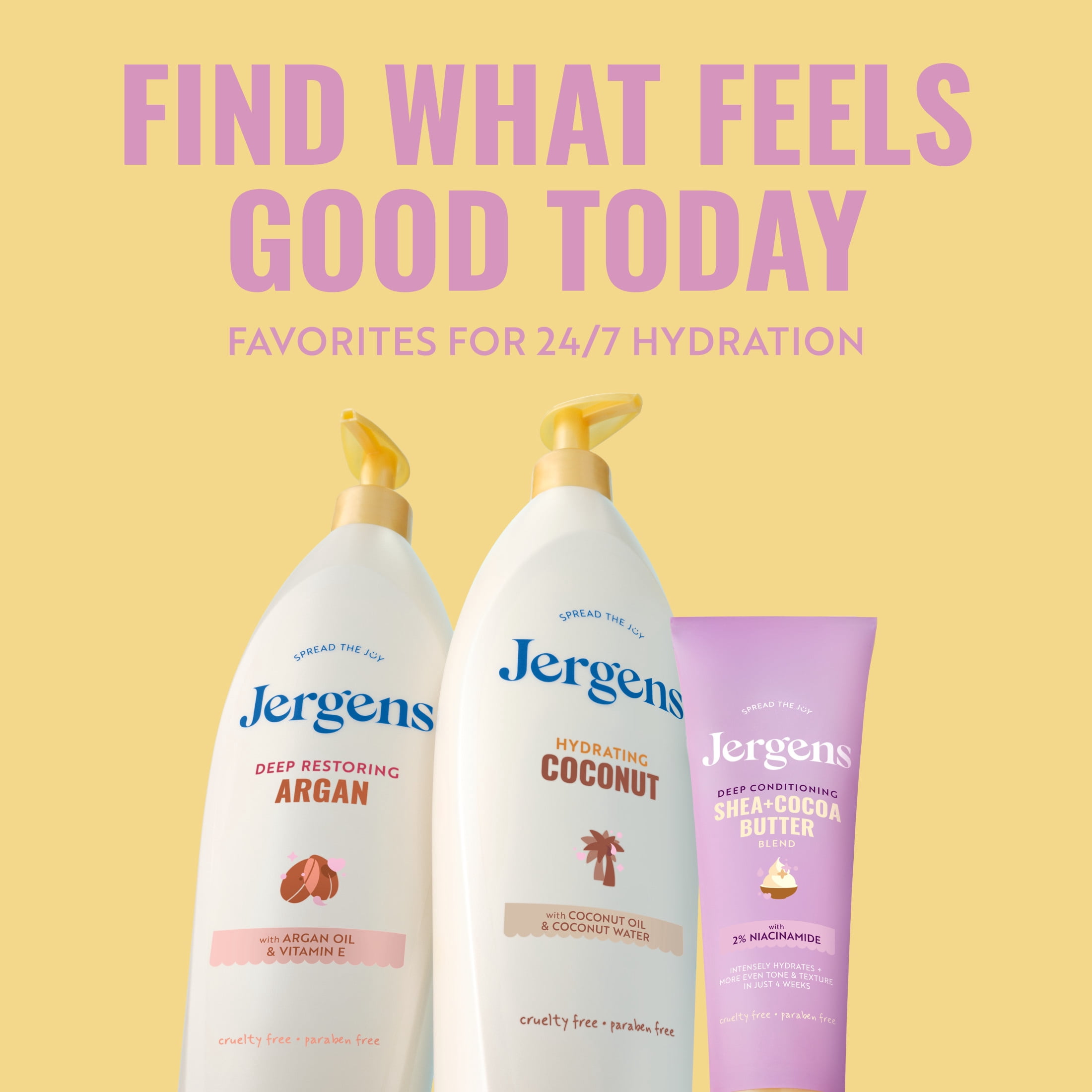 Jergens Deep Conditioning Lotion Shea + Cocoa Whipped Body Butter, Vitamin E, Dry Skin, 8.5 fl oz