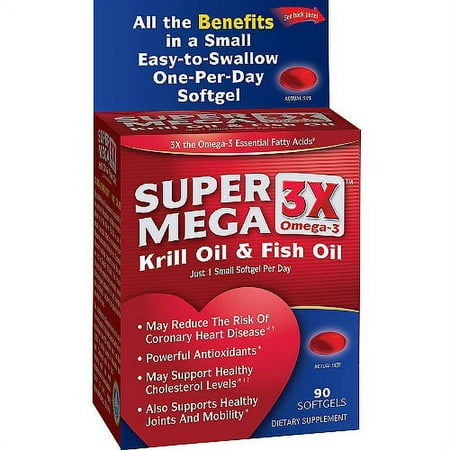 Super Mega 3x Omega-3 Krill Oil & Fish O