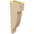 thumbnail image 5 of 3"W x 6"D x 18"H Thin Alpine Rough Cedar Woodgrain TimberThane Corbel, Primed Tan, 5 of 6