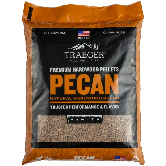 Traeger Pecan BBQ Wood Pellets, 20lbs