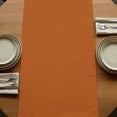 thumbnail image 5 of Grey Chevron 36 Inch Table Runner, Geometric Orange Print Wavy Striped White Farmhouse Dresser Scarf Cotton & Linen Tablerunner for Dining/Kitchen Island/Holiday Party Décor Small 13" x 36", 5 of 9