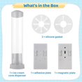 thumbnail image 3 of Ice Cream Cone Dispenser Waffle Cone Holder Plastic Waffle Cone Storage Tube with Magnetic Plate Adh_Quality Gift Gift, 3 of 5