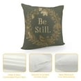 thumbnail image 4 of Shiartex Rustic Be Still Green Olive Wreath Vintage Farmhouse Décor Spring Summer Sign Decoration  Home Decorative Throw Pillow Case Cushion Cover with Words for Sofa Couch, 4 of 5