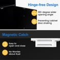 thumbnail image 2 of May in Color End Tables for Bedroom with Storage Shelf & Door, Set of 2 Nightstand, Small Side Table for Living Room, Dorm, Faux 2-Drawer Bedside Table, Black, 2 of 9