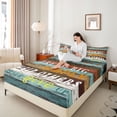 thumbnail image 4 of Feelyou Farmhouse Cabin Child Twin Sheet Sets, Adventure Camping Bedding, 3 Pieces, 4 of 7