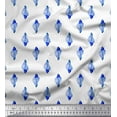 thumbnail image 1 of Soimoi White Rayon Fabric Shells Ocean Fabric Prints By Yard 56 Inch Wide, 1 of 3