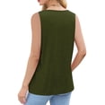 thumbnail image 4 of Taqqpue Womens Summer Cutout Tank Tops Sleeveless Shirts V Neck Casual Top Loose Fitted Y2K Cute Fashion Basic Tee Shirt, 4 of 7