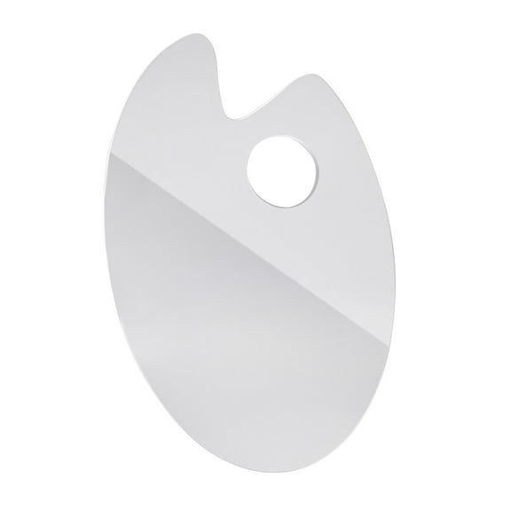 Hukai Clear Paint Palettes for Acrylic Painting,French Oval/Square Transparent Art Paint Pallet