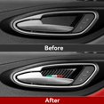 thumbnail image 4 of 4 Piezas De Pegatinas De Fibra De Carbono Para Puerta Interior De Coche, Para Alfa Romeo Giulia Stelvio Tonale 2016 2017 2018 2019 2020 2021 2022 2023 2024 2025 Accesorios Interiores, 4 of 5
