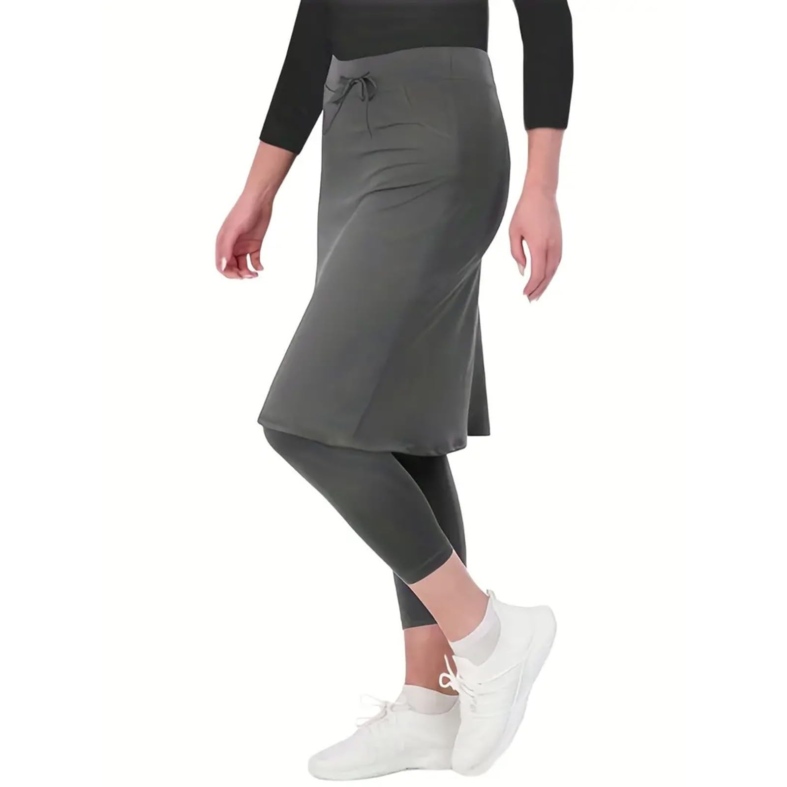 Valueadd Clothing Skirted Legging for Women Yoga Legging with Skirts &Women Tennis Leggings Clothes Pockets Women's Legging