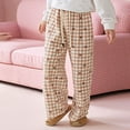 thumbnail image 3 of Hifoo Child Soft Girls Flannel Sleep Pants Fuzzy Winter Bottoms For Cozy Comfort And Warmth All Season Long Trendy Trousers Kids Slacks, 3 of 4
