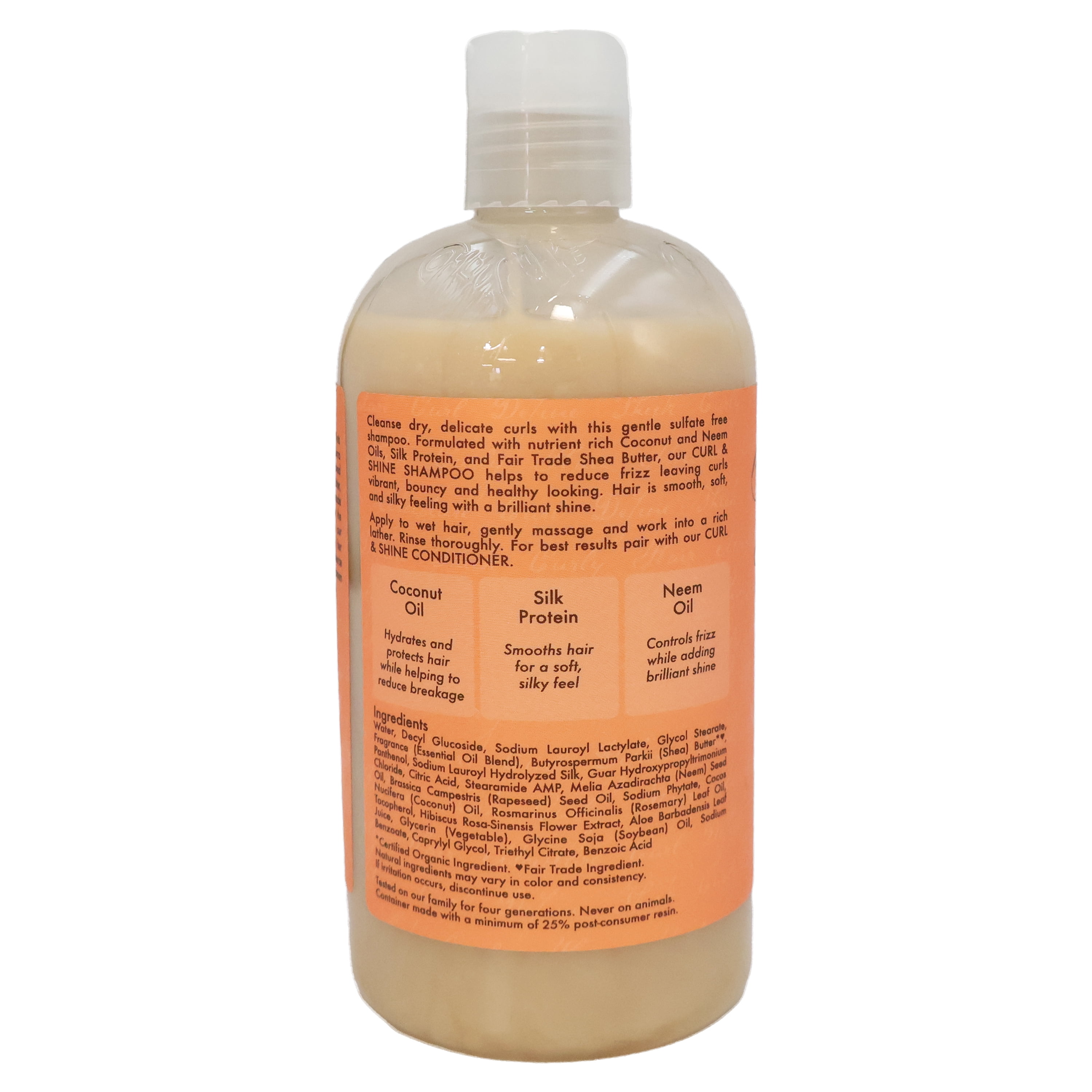 Shea Moisture Coconut Hibiscus Curl and Shine Shampoo, 13 Oz., Pack of 12