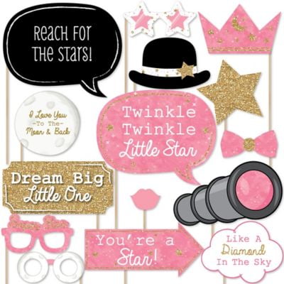 Pink Twinkle Twinkle Little Star Baby Shower Or Birthday Party